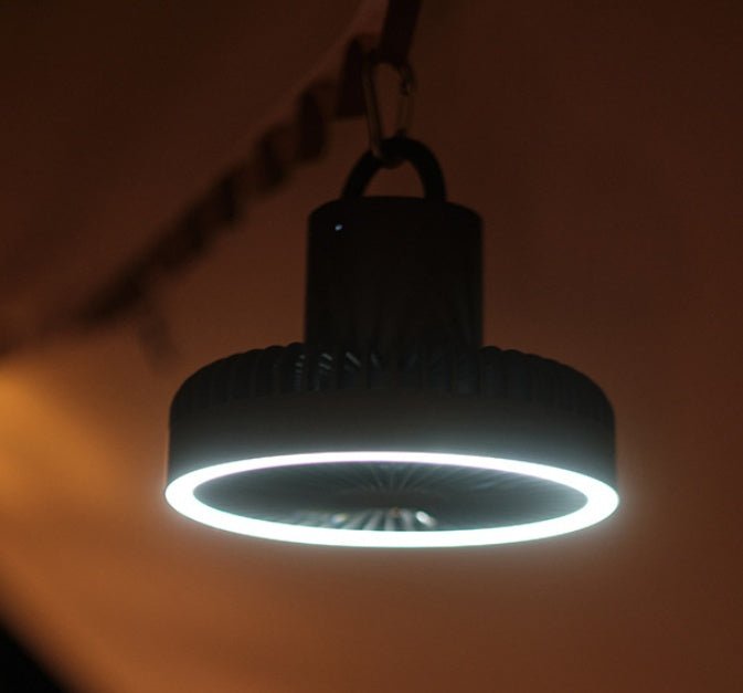 Rechargeable Camping Fan with Tripod | USB, Portable, Hanging Lantern - The Cavorel